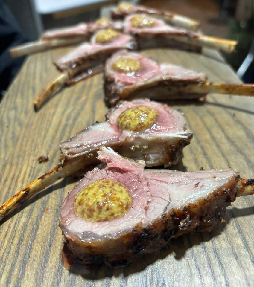 Herb-crusted rack of lamb